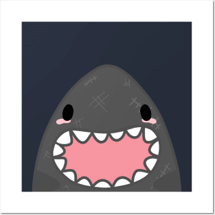 Adorable Megalodon Posters and Art